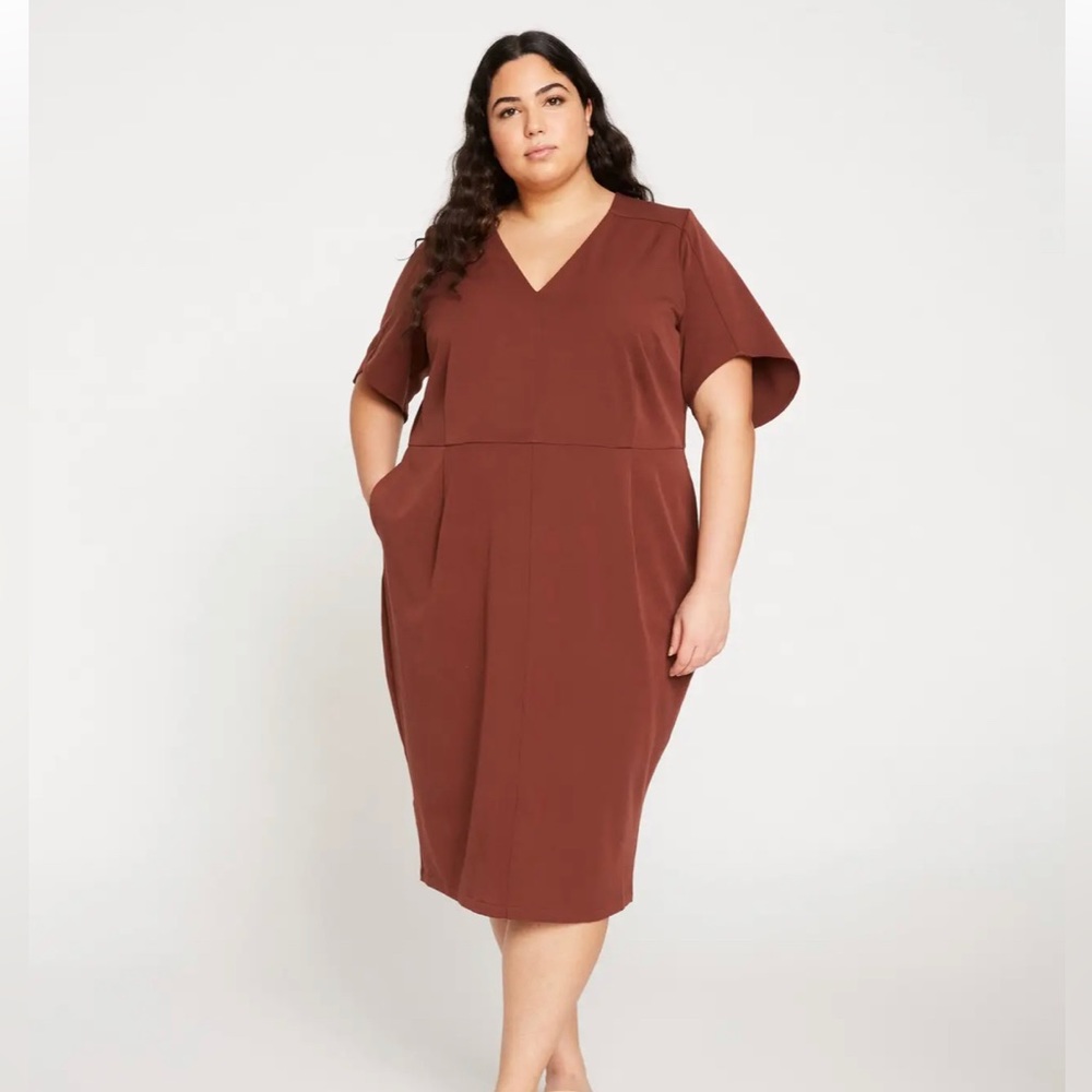 Universal Standard Moira dress in Mocha (US size M 18/20)